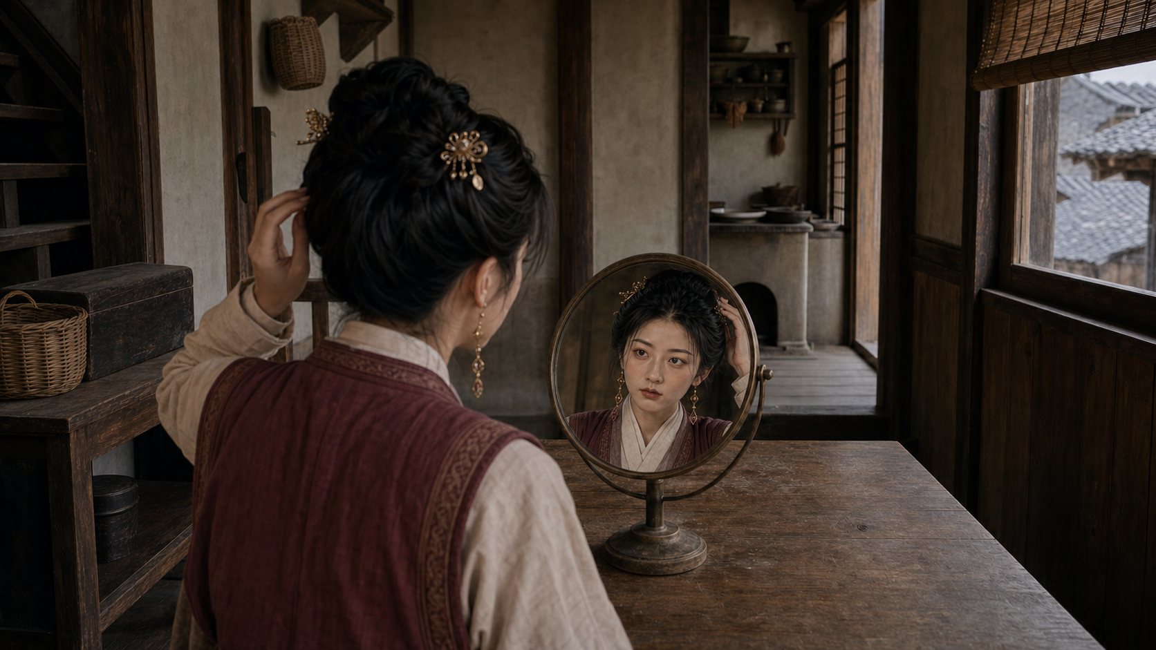 EP01 定版劇照：銅鏡梳妝