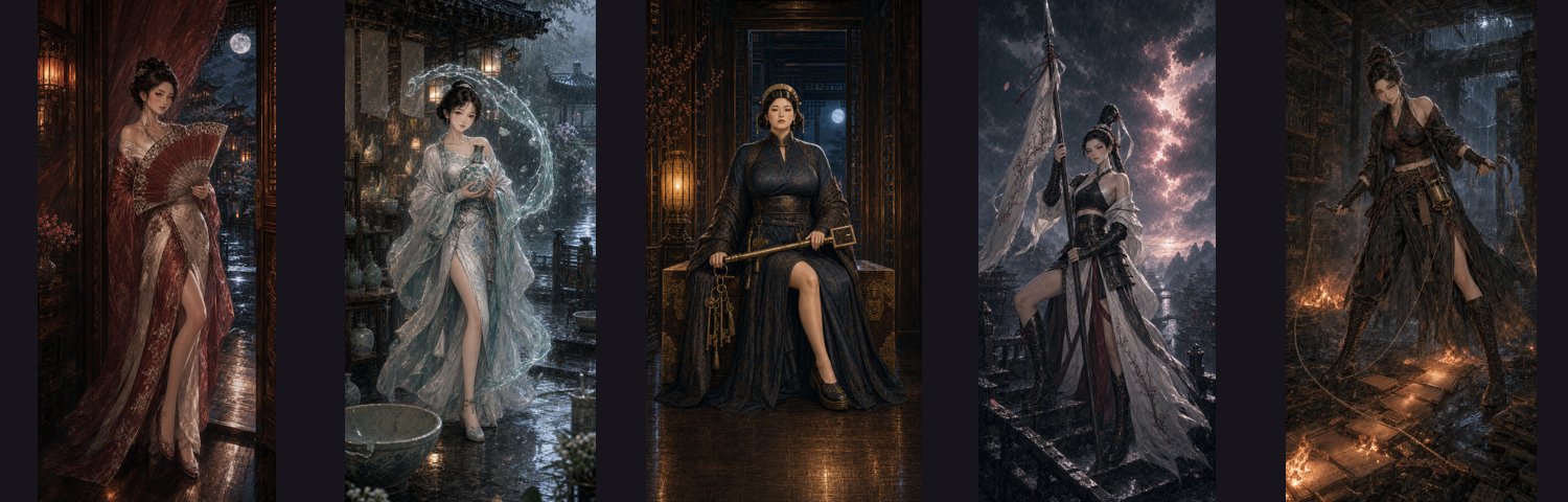 五位女主角成熟版立繪總覽