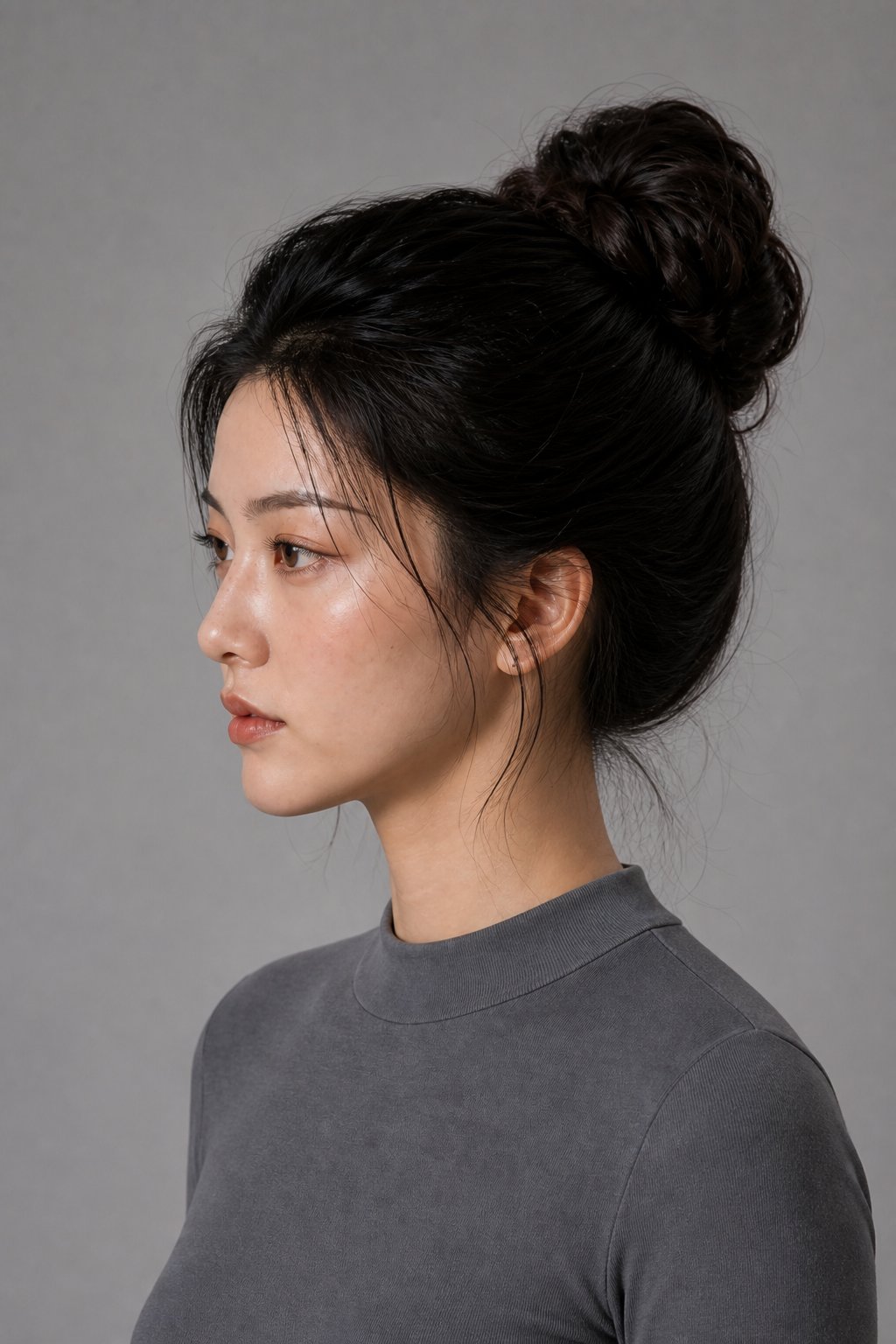 潘金蓮五官參考・右側面(AI 生成,非真人照片)