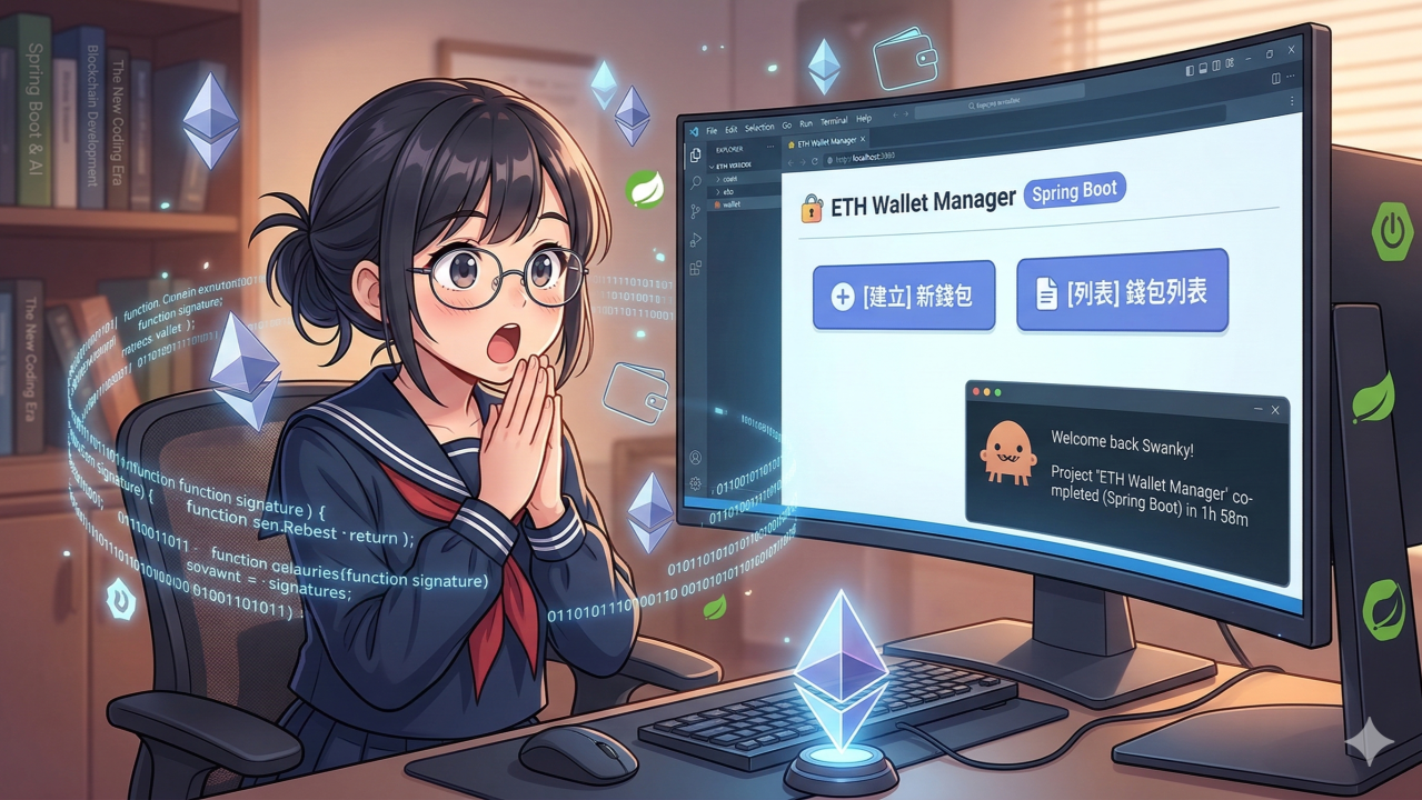 Claude Code 初體驗：不到兩小時，我做出了熱錢包前後端