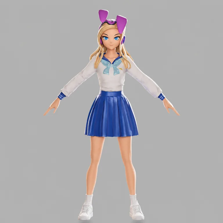Bunny 邦妮，SWANKY MODELS 名冊照（人類偽裝）（AI 生成，非真人照片）
