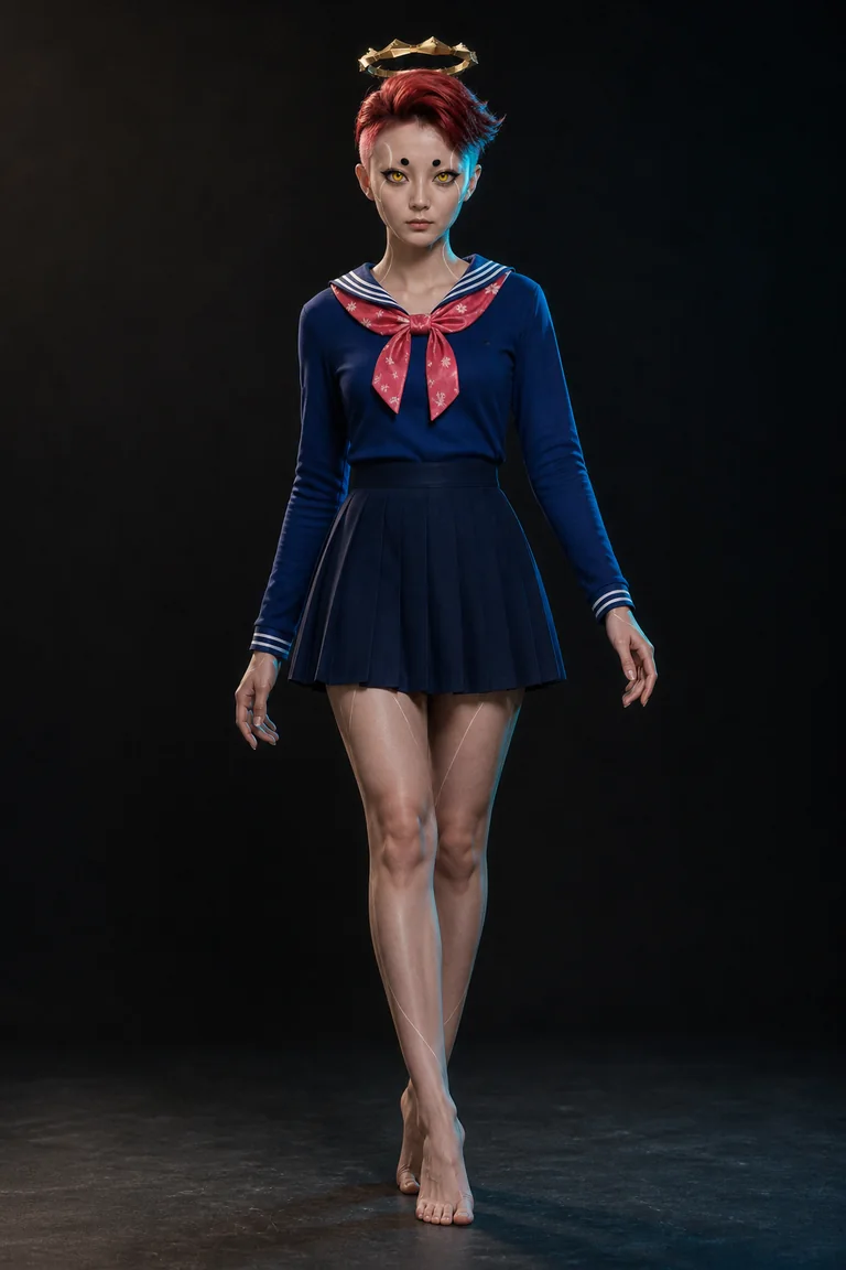 CloneX #17474，SWANKY MODELS 名冊照（擬真）（AI 生成，非真人照片）