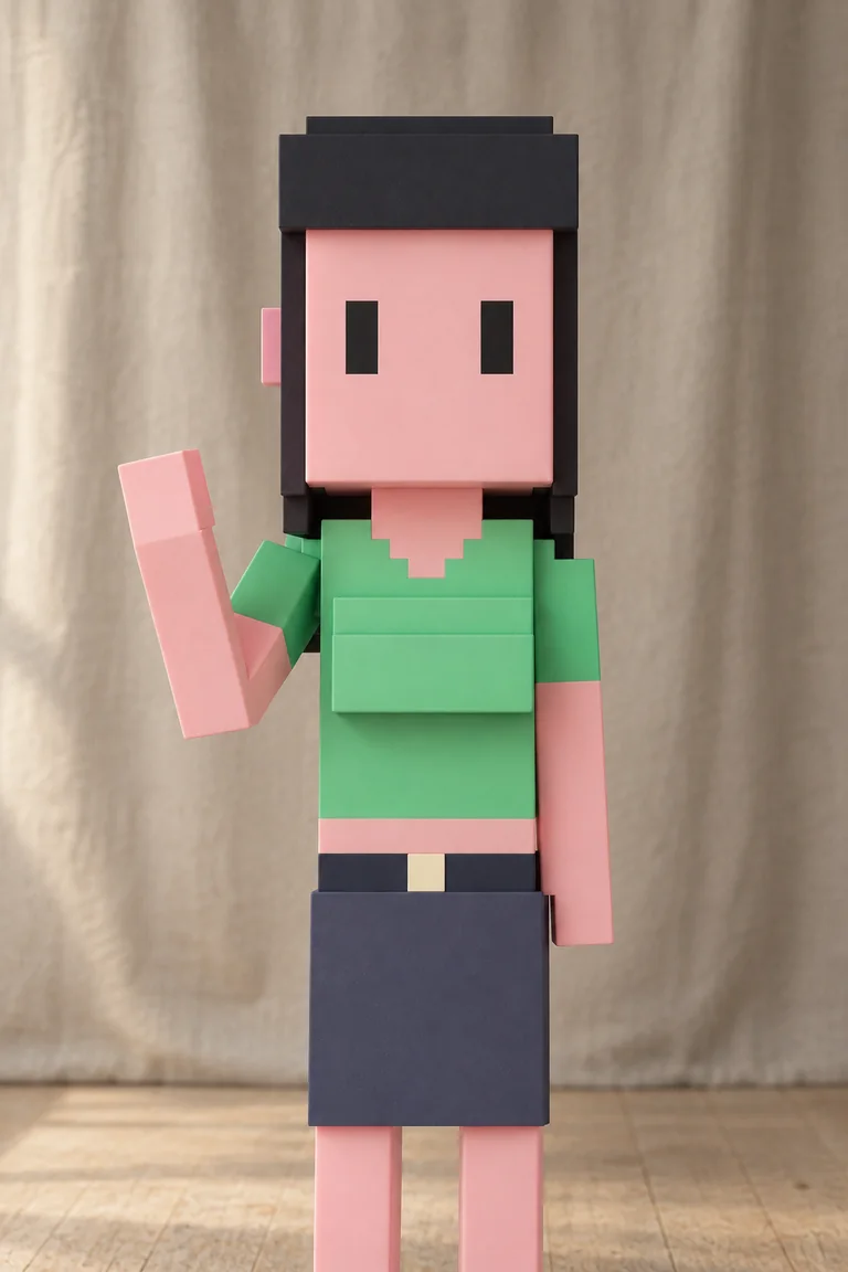Meebit #10829，SWANKY MODELS 名冊照（AI 生成，非真人照片）
