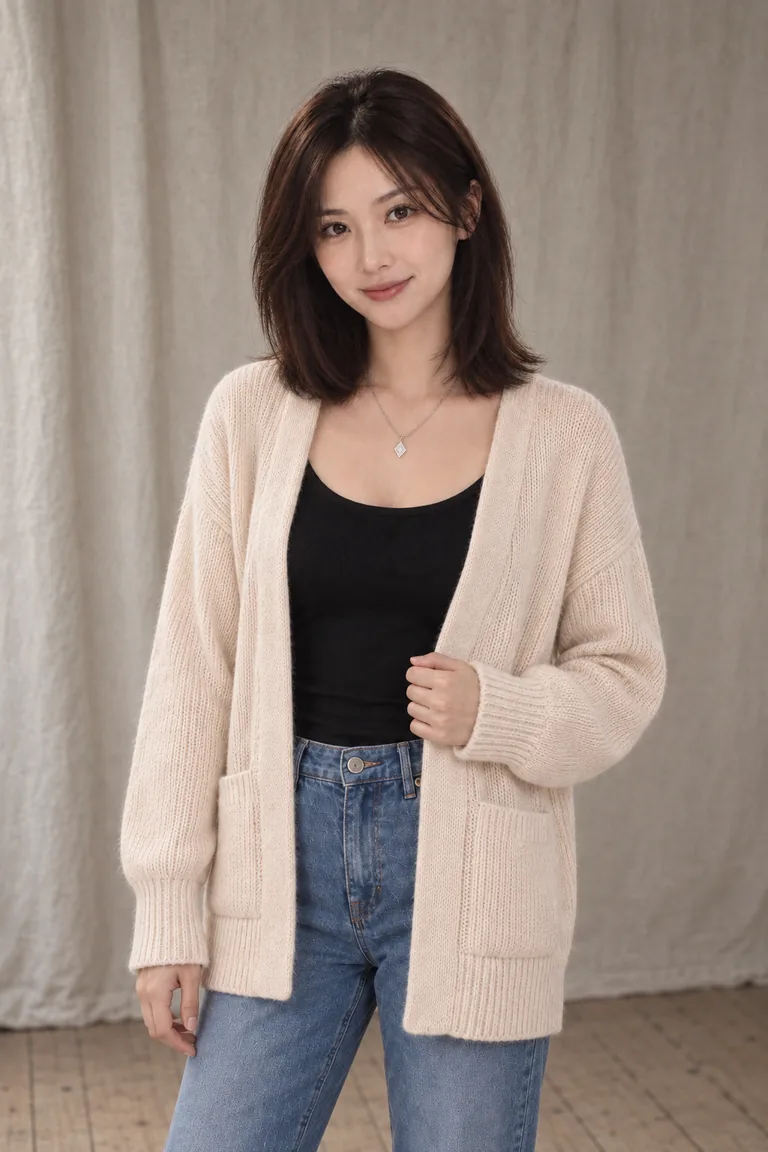 小赫，SWANKY MODELS 名冊照（AI 生成，非真人照片）