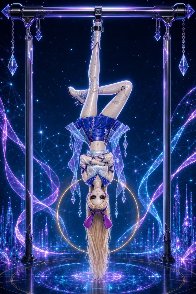 Cute Luxe Cyber Tarot 倒吊人