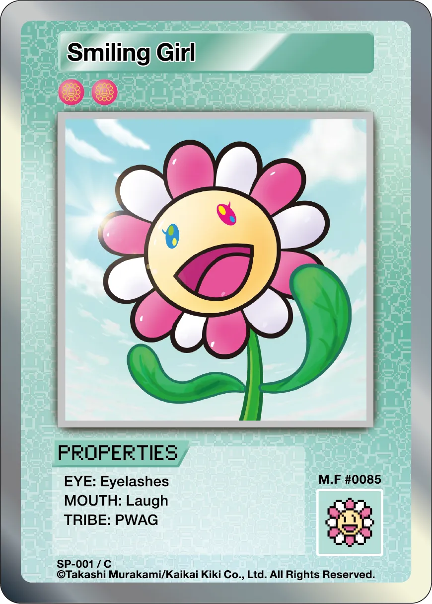 Smiling Girl SP-001 EN，108 Flowers NFT 系列