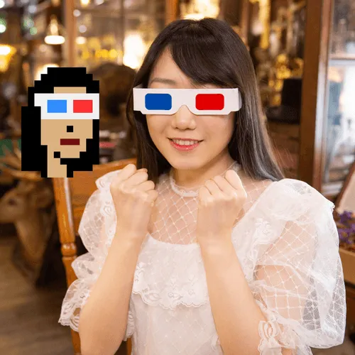 Crypto Girls / 3D Glasses，Swanky Collaboration NFT 系列