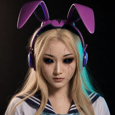 Bunny 擬真造型正面